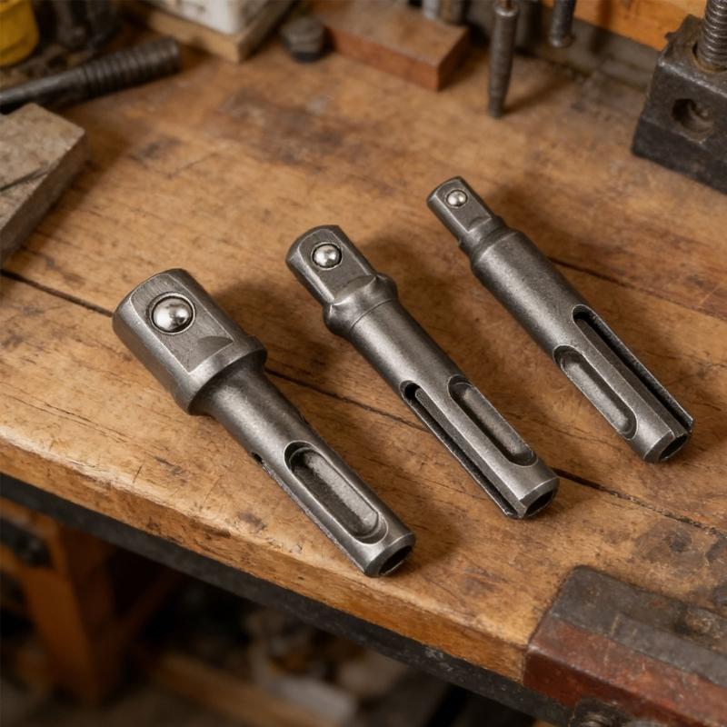 3Pcs Socket Driver Set Shank Electric Bit Adapters Impact Drill Hammer Adapters Wrenches Tool Easy To Install