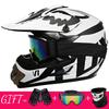 Full Face Mountain Bike Helmet With Goggles Gloves Mask Downhill MTB Trail Riding