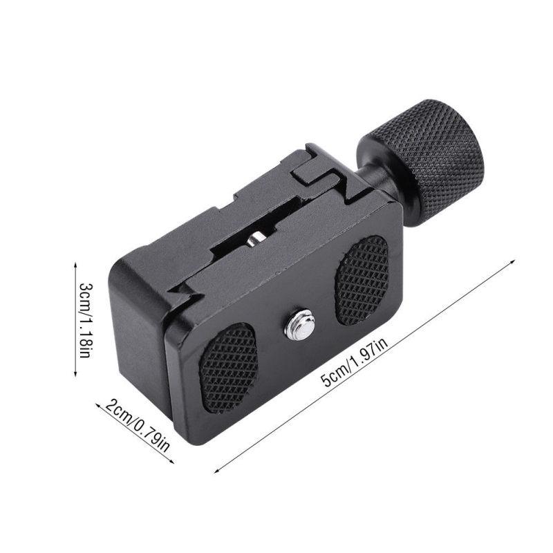 1/4 Quick Release QR-plateklemmeadapterfeste for kamerastativkulehode