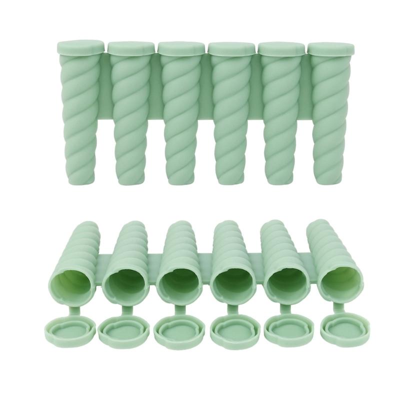 Safe Silicone Ice Lolly Maker for Parent Child Activity Creative 6 Cavity and Single Popsicles Tray Ice Cream Molds