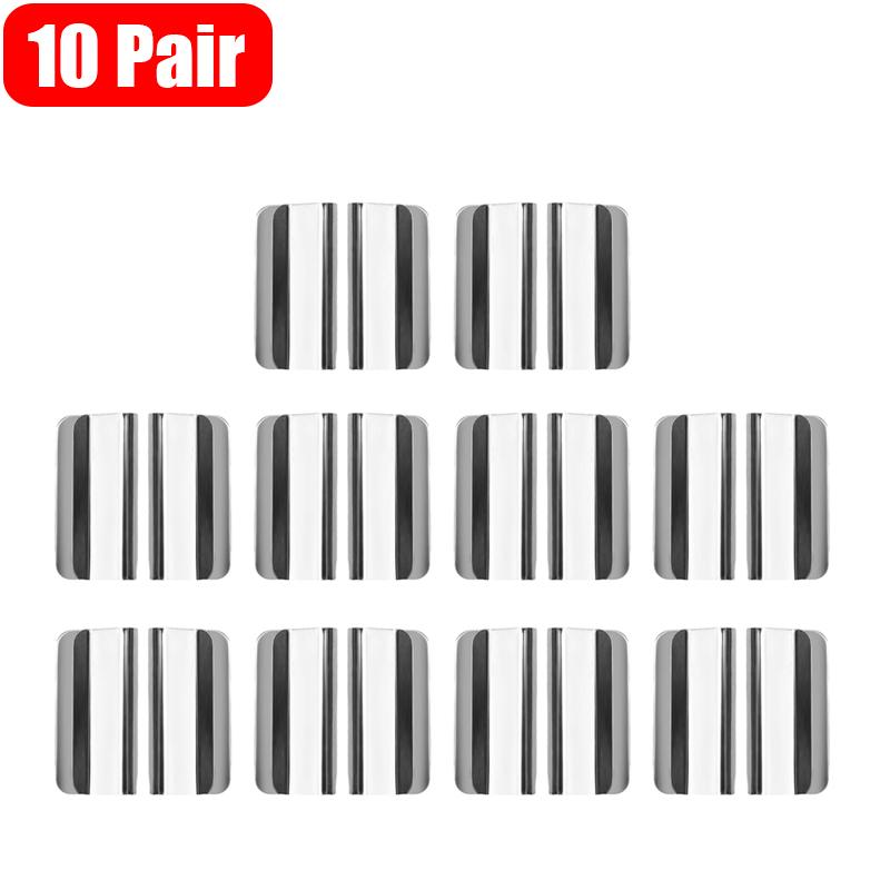 Metal Curtain Closure Magnetic Buckle Shower Curtain Magnet Clips Detachable Window Screen Fixed Fastener Window Hardware