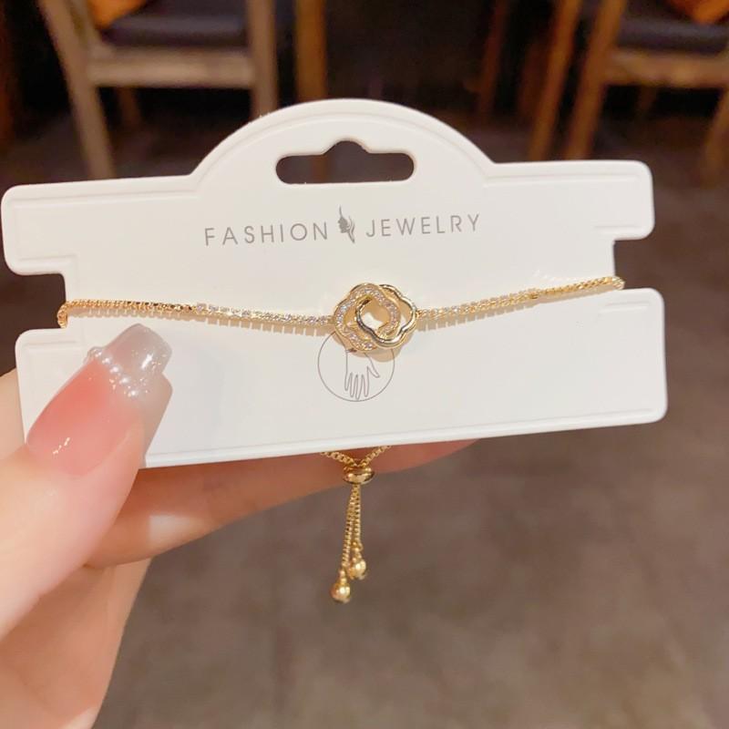 Unique and trendy zircon bracelet - women's light luxury, versatile design