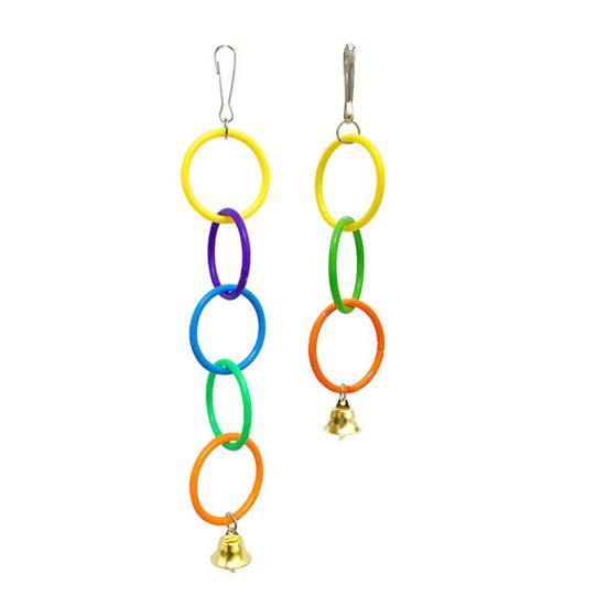 Parrot Climbing Ring Toy Bite-Resistant Plastic Swing for Cockatiels Climbing Bird Accessory for Small Medium Birds