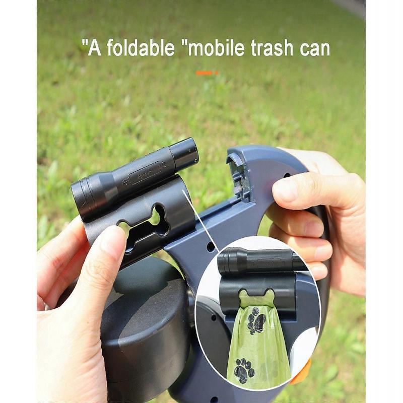 Zwei Hunde Reflektierende Einziehbare Haustierleine, 360 Grad Verwicklungsfrei, Zwei Hunde je bis zu 33 lbs und 10ft