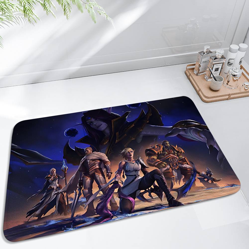Game W-World-S Of Warcraft-S Floor Mat Living Room Rug For Bedroom Welcome Mat Outdoor Rug