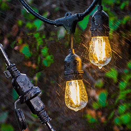 [Amazon Exclusive Brand] AKIRARI String Light Cord, Rainproof, E26 Bulbs, Christmas, Wedding, Party, Outdoor Lighting, Garden, Halloween, Connectable,