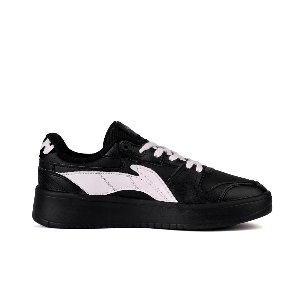 Li Ning Chaussures de Skateboard Basse Résistantes à l'Usure Amortissantes Antidérapantes Homme Noir Rose AGCU515-5(Équipe345-)
