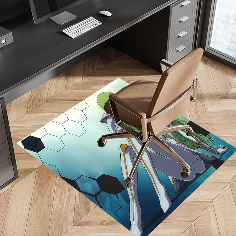 Anime Code Geass Printed Absorbent Washable Carpet,Non-Slip Bathroom Mats,Kitchen Rugs,Living Room Entrance,Camping Picnic Rugs