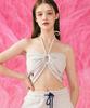 Zero Planet Ribbon Crop Bustier [Melange]