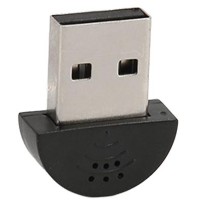 Mini Microphone USB Professionnel Plug and Play Réduction du Bruit Omnidirectionnel à 360 Degrés Portable Mini Microphone USB 2.0