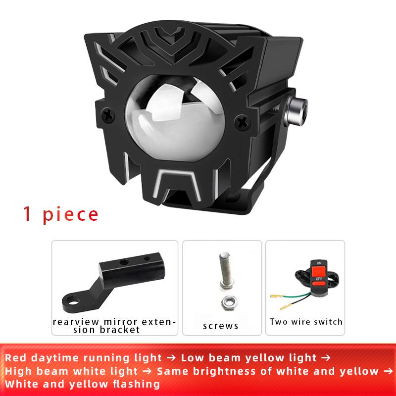 Motocykly LED reflektor Pomocný projektorový objektiv Přední světlomet Mlhová světla pro ATV SUV Offroad Traktor Truck 4x4 Universal