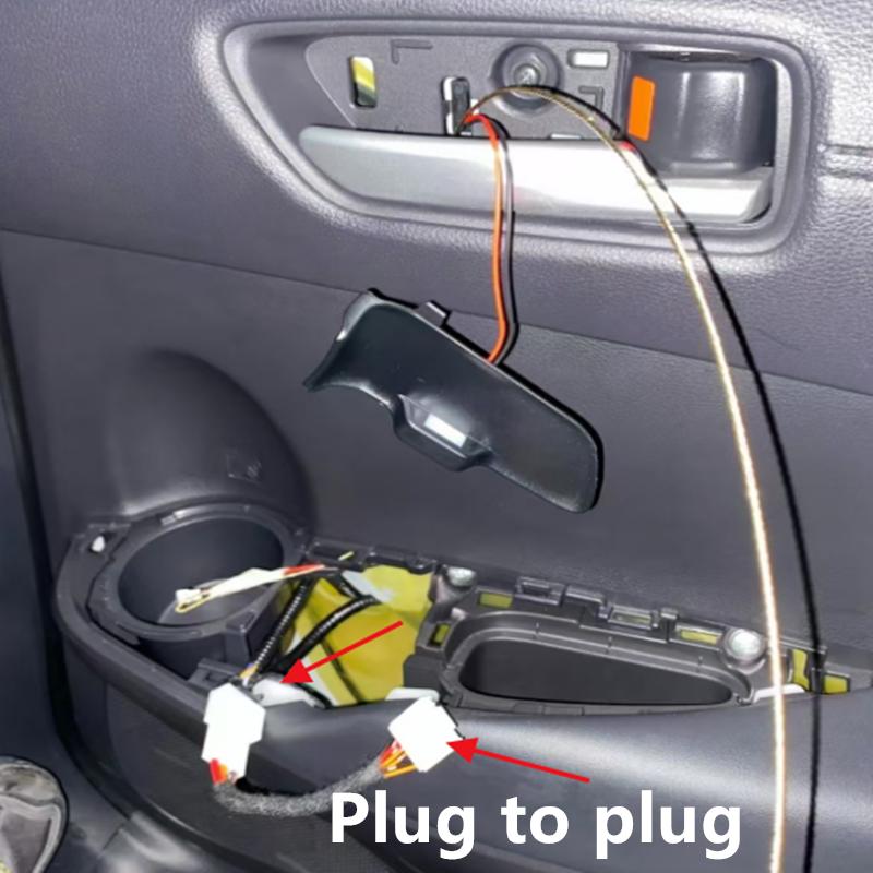 Car LED Door Bowl Armrest Atmosphere Light Door Bowl Handle Frame Light for Toyota Corolla Cross/corolla Altis -2024