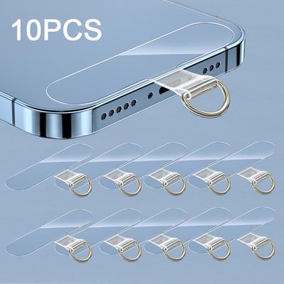 10/5/1 pz universale TPU cellulare anti-smarrimento cordino carta guarnizione nylon staccabile telefono cordino di sospensione cinghia patch tether pad