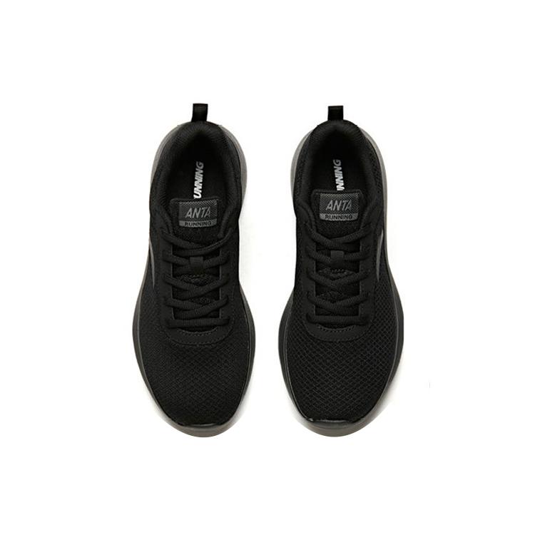 New Anta Running Collection Cushioning Anti-Slip Wear-Resistant Breathability Low-Top Running Shoes Women's Black 92915526-6