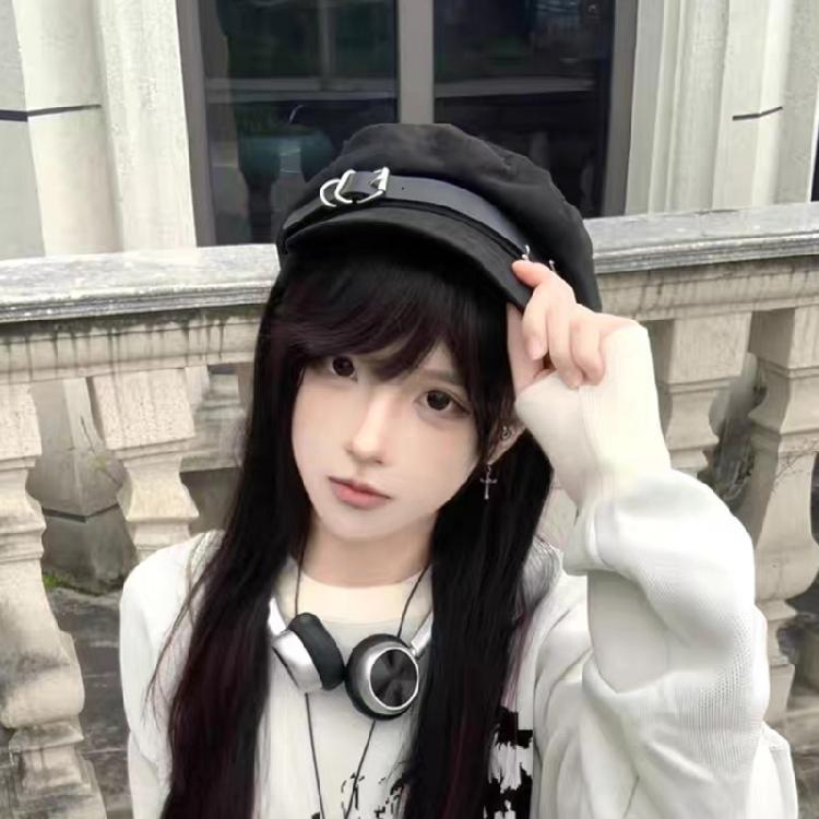 Lovely Stylish Cabbie Hat Rabbit Theme Furry Ear Vintage Cabbie Caps Unisex Headwear Autumn Winter Hat for Daily Wear
