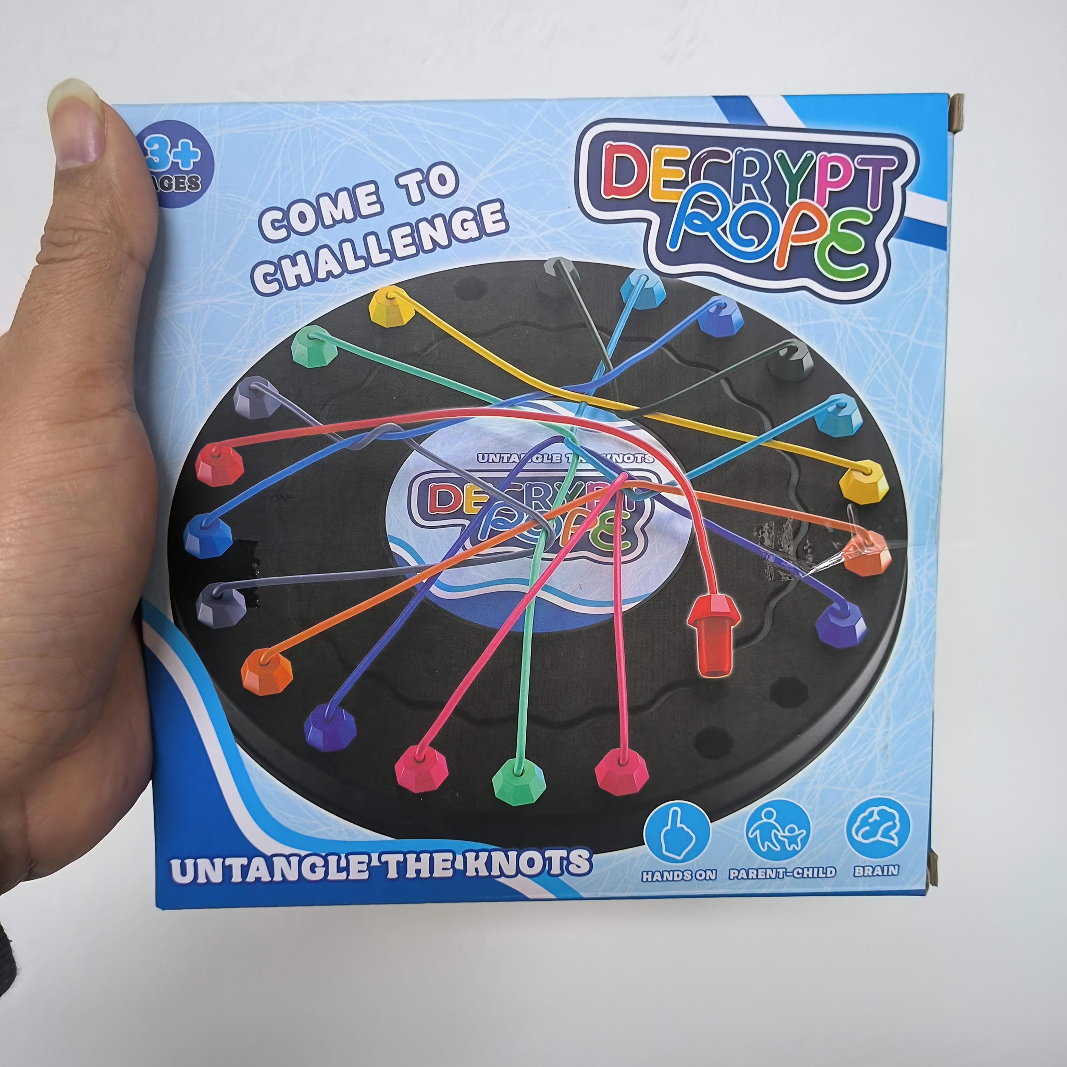 

Настольная игра-головоломка «Битва за распутывание веревок» для детей, разработанная для развития логического мышления и концентрации, идеально подходит для занятий родителей с детьми. Rope Untie Board Game Toy (Rope Color Random)