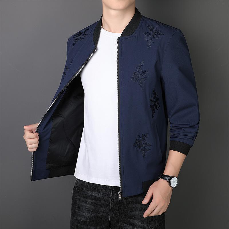 Men's Casual Jacket Jacket New Style Men's Korean Style Baseball Uniform Slim Large Size Men's Clothing