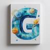 Litera "G" W Kosmosie - Plakat Dekoracyjny Litera "G" W Kosmosie - Plakat Dekoracyjny, 40X50 Cm, Bez Ramy, Papier Matowy 230 Gsm