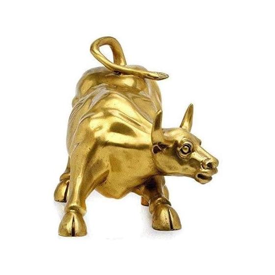 Copper Ox Cow Wall Street Cow Statue New Year Celebration Cow Zodiac Good Luck Ornament Lucky Charms Money Luck Financial Luck Feng Shui Goods