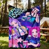 1pc K-Pop Demons Outdoor Blanket Lightweight Flannel, All-Season Use for Sofa, Bed, Travel, Camping, Living Room, Office, Couch067
