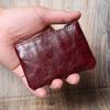 Portable Zipper Small Wallet Leather Key Case Simple Mini Coin Purse  Short Handbag