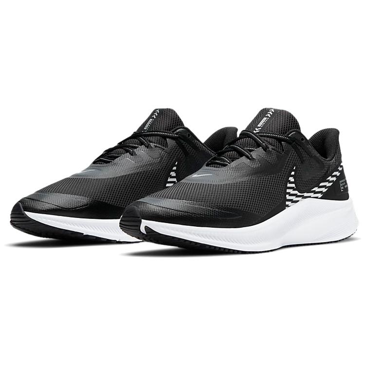 Nike Quest 3 Shield 'Black Metallic Silver' (Unisex) Black / Dark Smoke Grey / White / Metallic Silver Running Shoes CQ8894 001