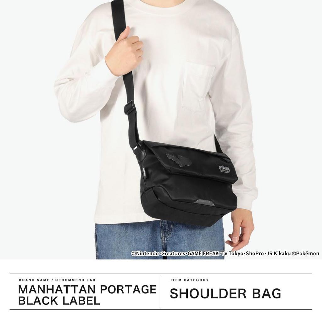 Portage Black Manhattan Portage Messenger Bag MESEROLE MESSENGER BAG TWL POKEMON MP1616TWLBLPKMN Black [Manhattan Label]
