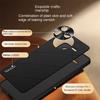 For Redmi K80 K80 Pro High-luxury Vegan Leather Metal Lens Protection Anti-drop and Anti-fingerprint Phone Case