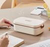 Electric Heated Lunch Box: Portable Stainless Steel, No Water Needed, Ideal for Office Workers and Students, Car Compatible.