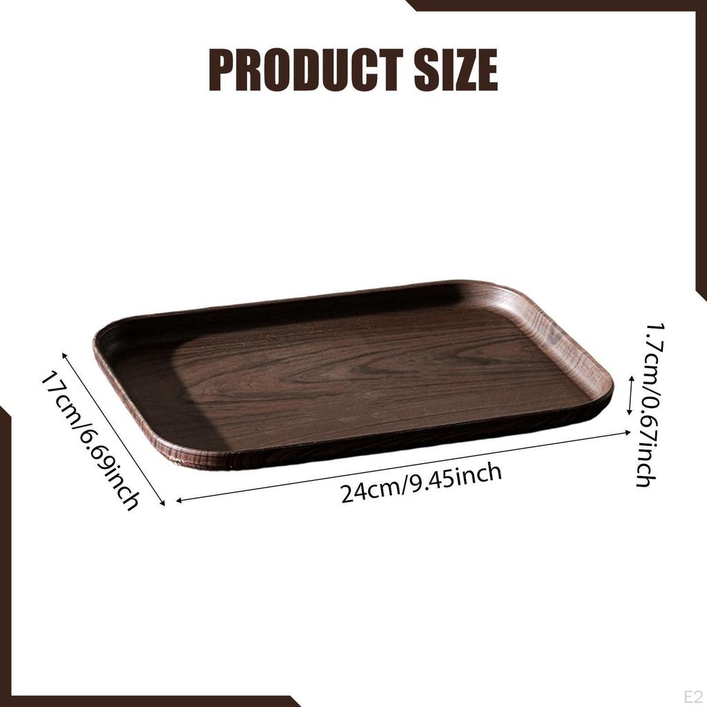 Rectangular Serving Tray Dinner Platter Dessert Vanity Snack Plate Dish Display Board for