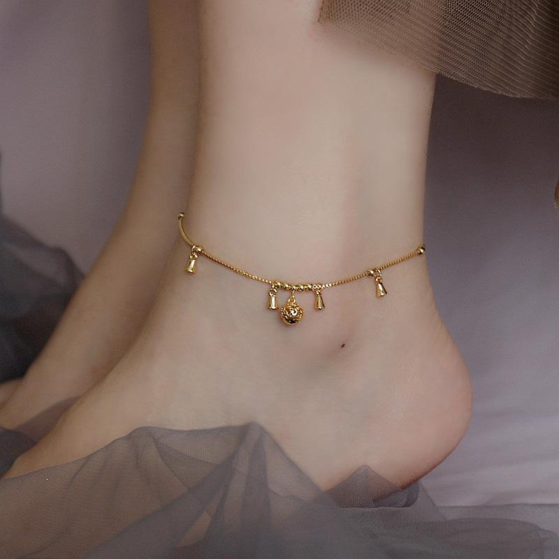 925 Sterling Silver Anklet Dazzling Chain Clear CZ Geometric Elegant For Woman Girl Fashion Jewelry Gift Dropship Wholesale