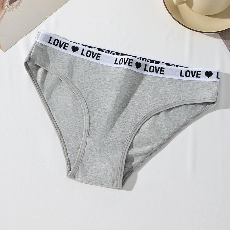 Kobiety Bawełniane Majtki Seksowne Damskie Majtki Litera Majtki Dziewczęce Miękka Damska Bielizna Oddychająca Elastyczna Damska Bielizna XS-XL