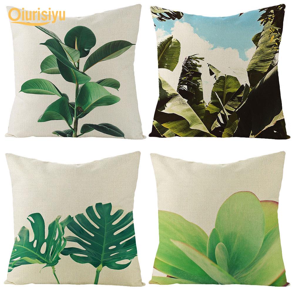banana leaf pillow