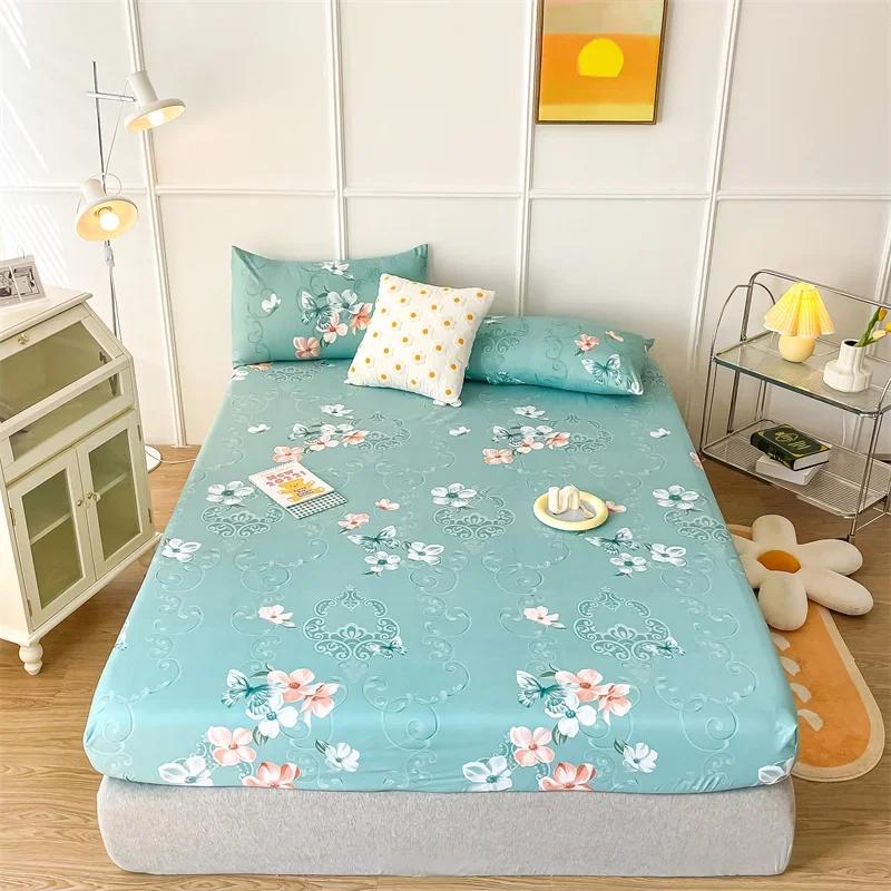 Spannbettlaken-Set mit Cartoon-Katzen, Queen-Size-Größe, süßes Kätzchen-Bettwäsche-Set, Kawaii-Katzen-Bett-Sets, Schlafzimmer-Dekoration für Kinder, Teenager und Erwachsene
