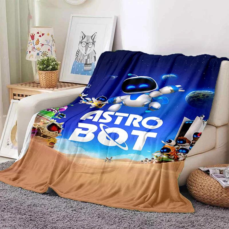 New 29 Style Astro Bot Game Cartoon Robot Gift Blanket,Soft Throw Blanket for Home Bedroom Bed Sofa Travel Picnic Cover Kids