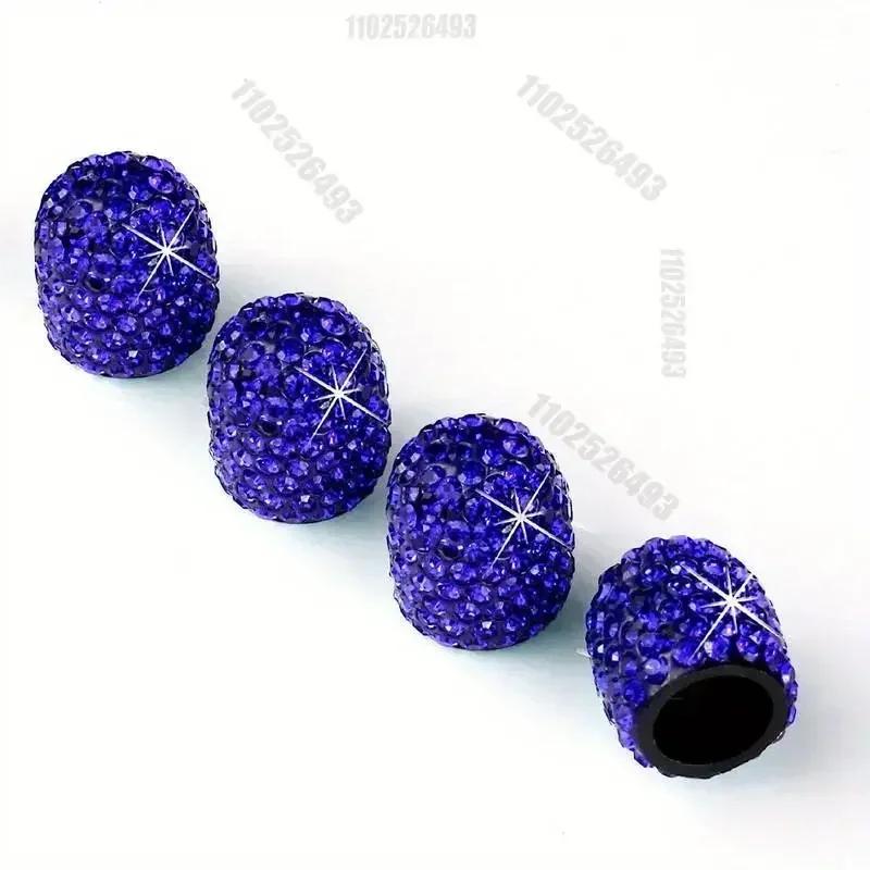 4/2pcs Diamond Car Tire Valve Caps Vehicle Bling Crystal Valve Cap Car Styling Accessories Shining Dust-proof Wheel Valve Cover