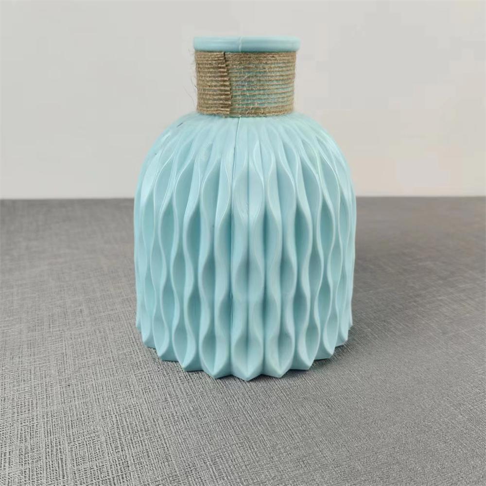

Vase For Wedding Birthday Decor Plastic Flower Arrangements Home Decoration Vase Flower Narrow Opening Fashion Abs