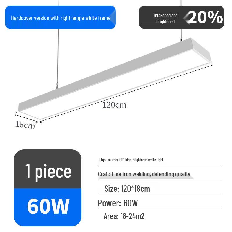 Ultra-Bright LED Pendant Light for Office, Barber Shop, Classroom, Gym, and Supermarket Ceilings