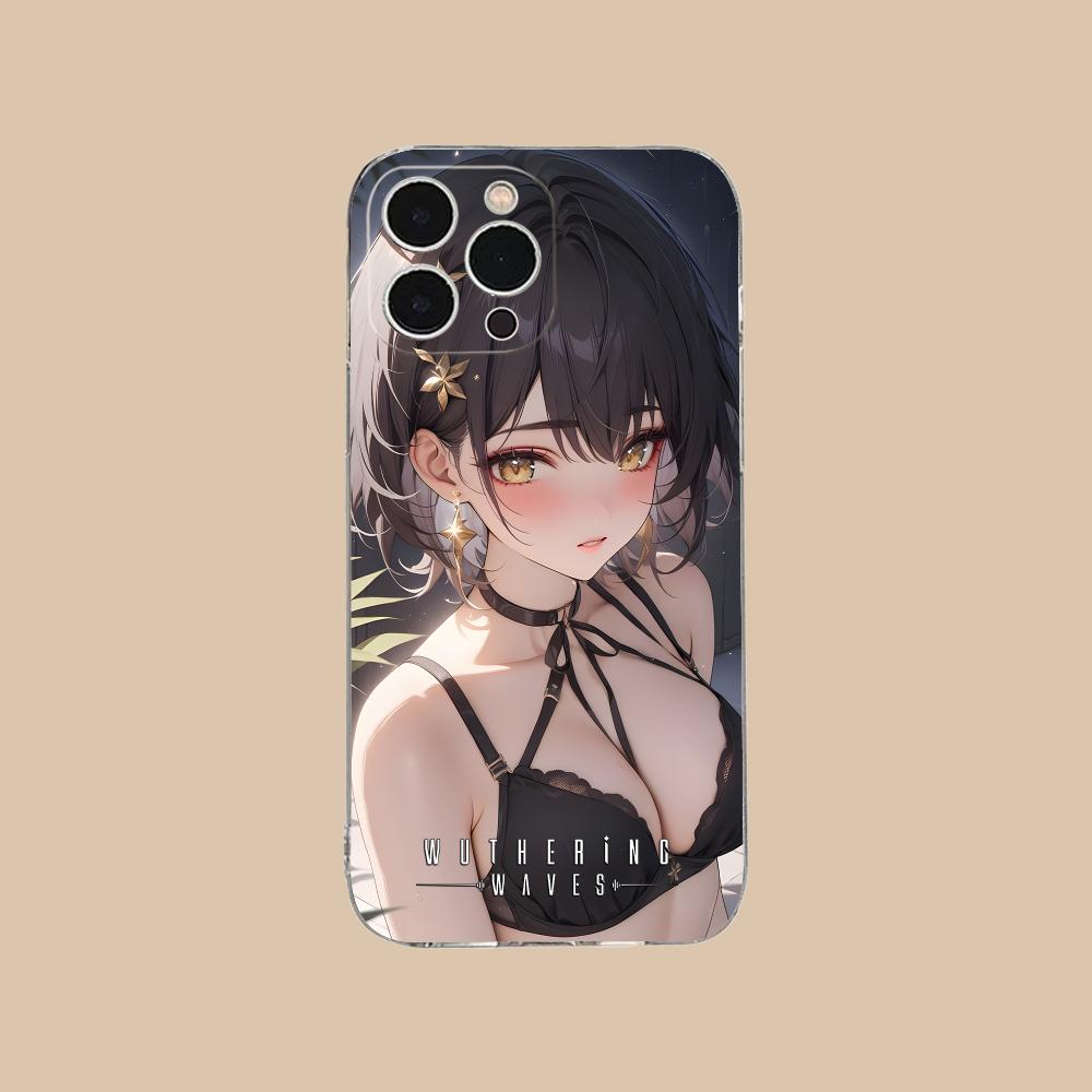 

Wuthering Waves Rover Clear TPU Mobile Case for iPhone 17 16 15 14 13 12 11 X XR XS Air Pro Max Plus Mini Colorful Cover iPhone XS Max