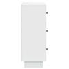 White Drawer Cabinet 66 x 34.5 x 90 cm Particleboard
