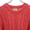 BARACUTA Linen Blend Long sleeve cotton knit L Red series sweater Men's Used