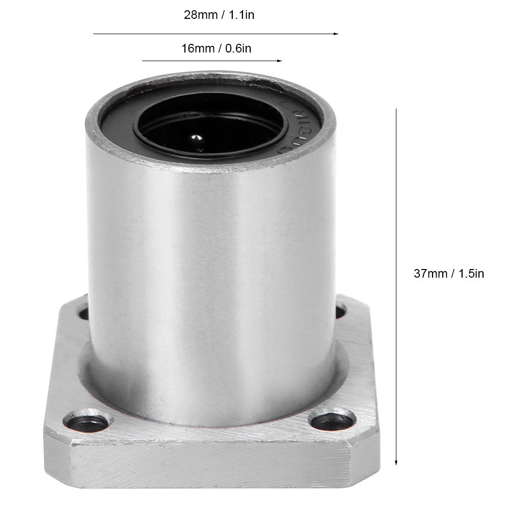 Linear Motion Bearing Long Square Flange Steel High Accuracy LMK10UULMK16UULMK20UULMK25UULMK16UU