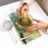 Japanese-style Glass Matcha Set, Matcha Bowl, Two-piece, Transparent, Tea Set, Matcha Whisking Tools, Tea Accessories, Gift