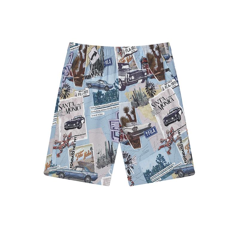 New FILA Casual Shorts Men's All Over Print F11M428804FZA