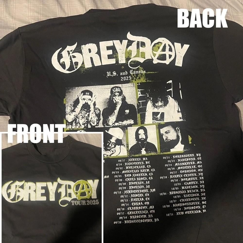 $UICIDEBOYS Grey Day 2025 Tour DateCity Back TShirt Reprint Unisex T-Shirt XXL