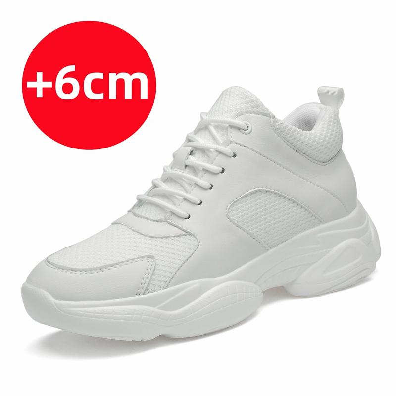 Summer Men Sneakers Elevator Shoes Insole 6/8/10cm Heels Casual Lift Height Shoes Man Comfortable Heightening Shoes for Men