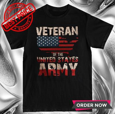 US Army Veteran Patriotic Military T-Shirt Unisex T-Shirt