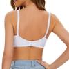 Ultra Thin Push-Up Bra for Women 36-46 Plus Size Underwire Lace Bralette Big Cup Solid Color