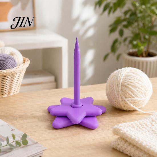 Handmade Wool Protector Yarn Holder for Crocheting Knitting, 3D Printed Star Base Stand Spinner, Anti-slip Ball Dispenser Knitting Lovers Craft
