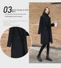 Women's Slim Fit Double-Faced Cashmere Wool Coat, 2024 High-End, Small Sizes Available